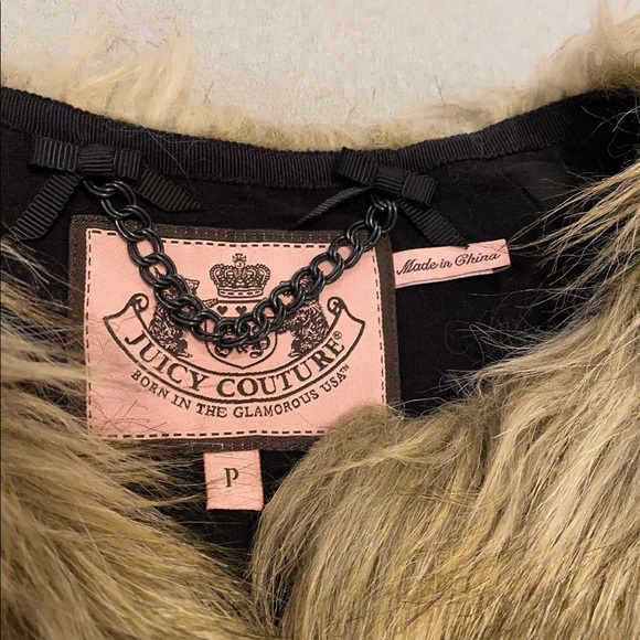 Authentic Juicy Couture faux fur jacket - Picture 3 of 9
